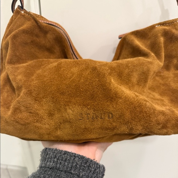 STAUD WALLY BAG BROWN SUEDE - Picture 4 of 4